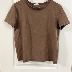 Zara Earthy Brown Tee